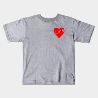 (Pocket) Love Heart Kids T-Shirt